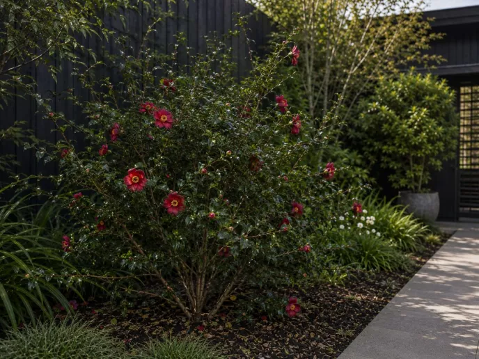 Camellia Sasanqua 'Crimson King' (2)
