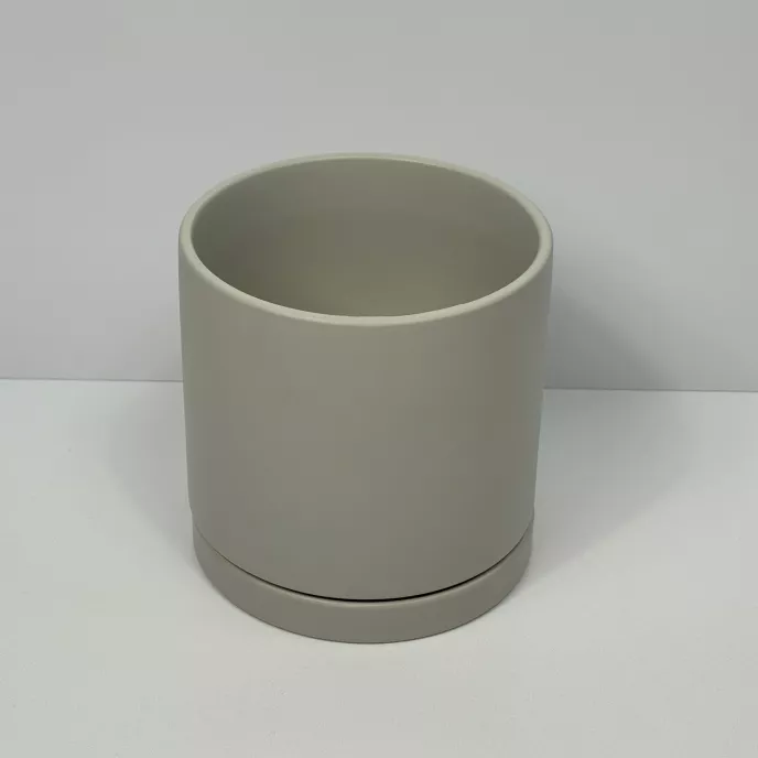 Small House Pot - Grey
