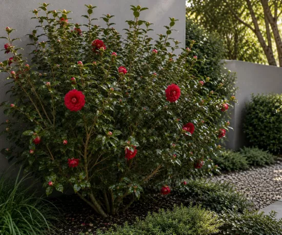 Camellia Japonica 'Red Red Rose'
