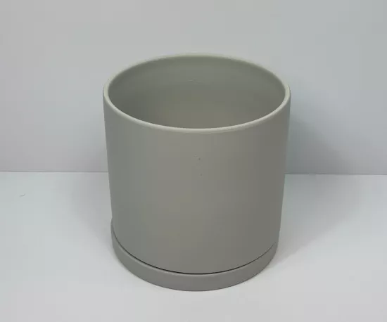 Medium House Pot - Grey