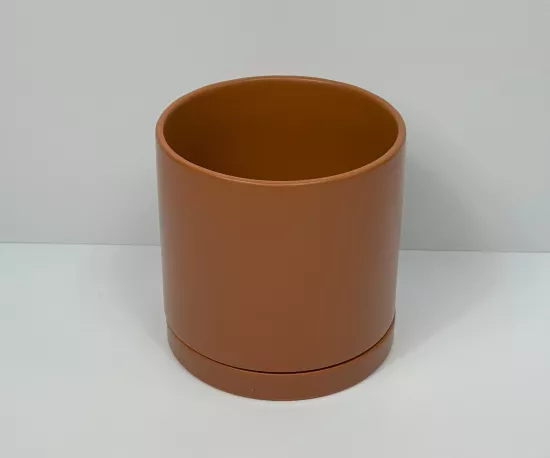 Small House Pot - Orange