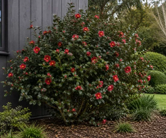 Camellia 'Yuletide'